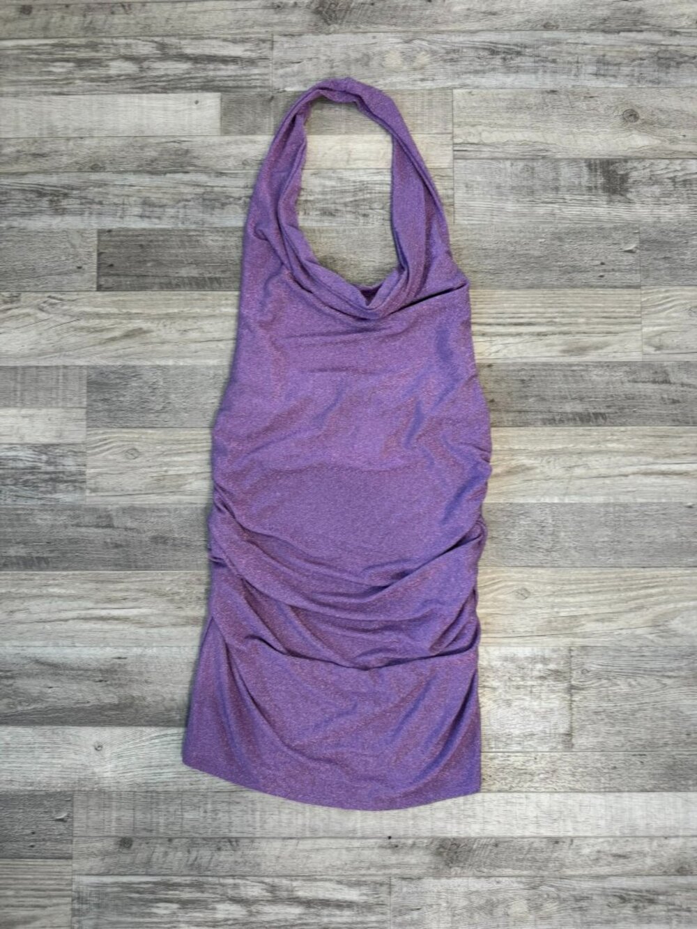 Urban Outfitters NWT Purple Glitter Halter Mini Dress Size XL C37